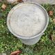 Pair of farm milk jars aluminum cans