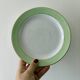 Set of 12 mint and gold dessert plates - L'amandinoise