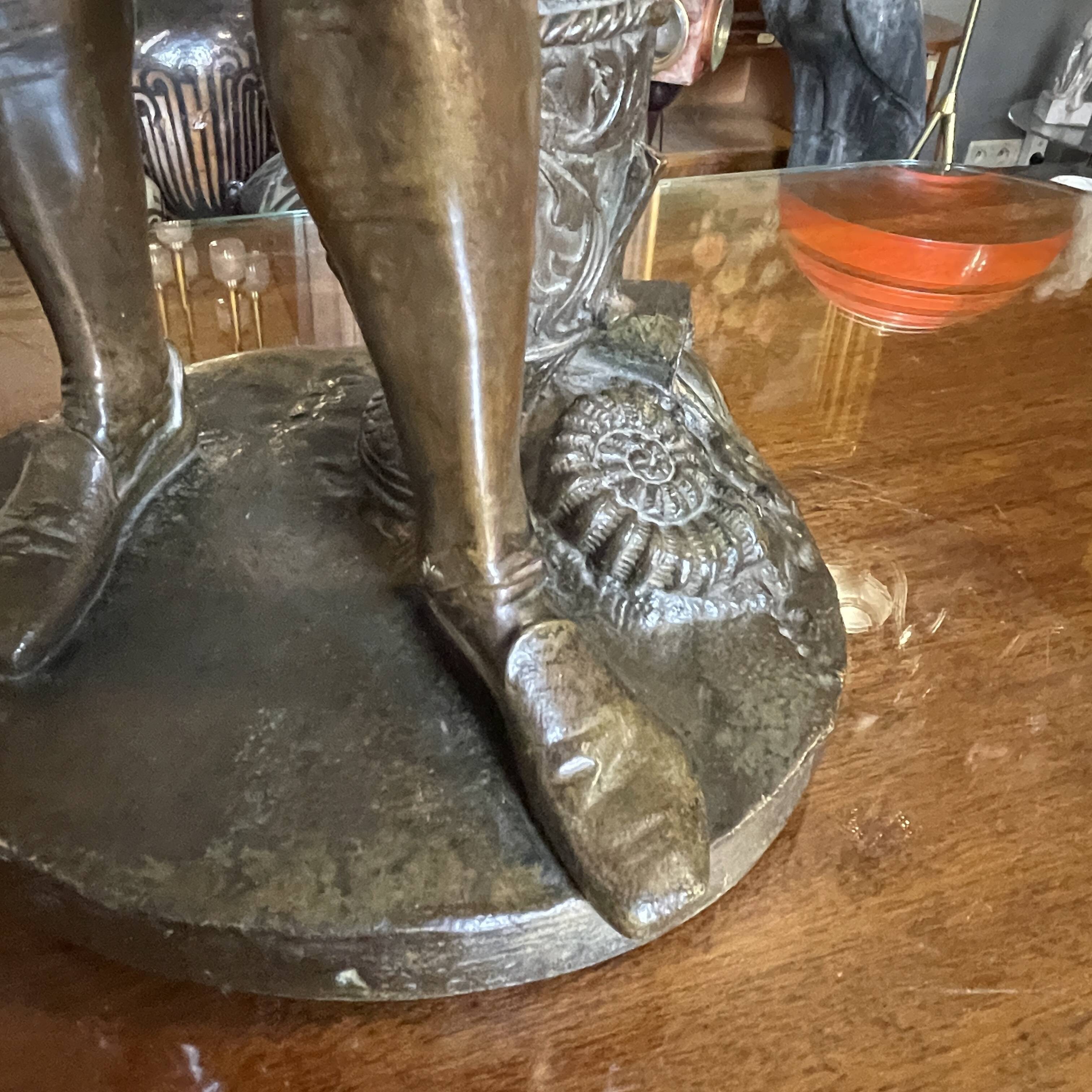 'The Ceramist Bernard Palissy' By Vittoz Bronzier, Bronze Sculpture