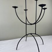Sculptural chandelier in wrought iron