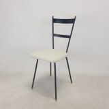 Set of 2 Italian Metal and Brass Chairs, 1960's