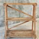 Plant shelf made of old pine wood