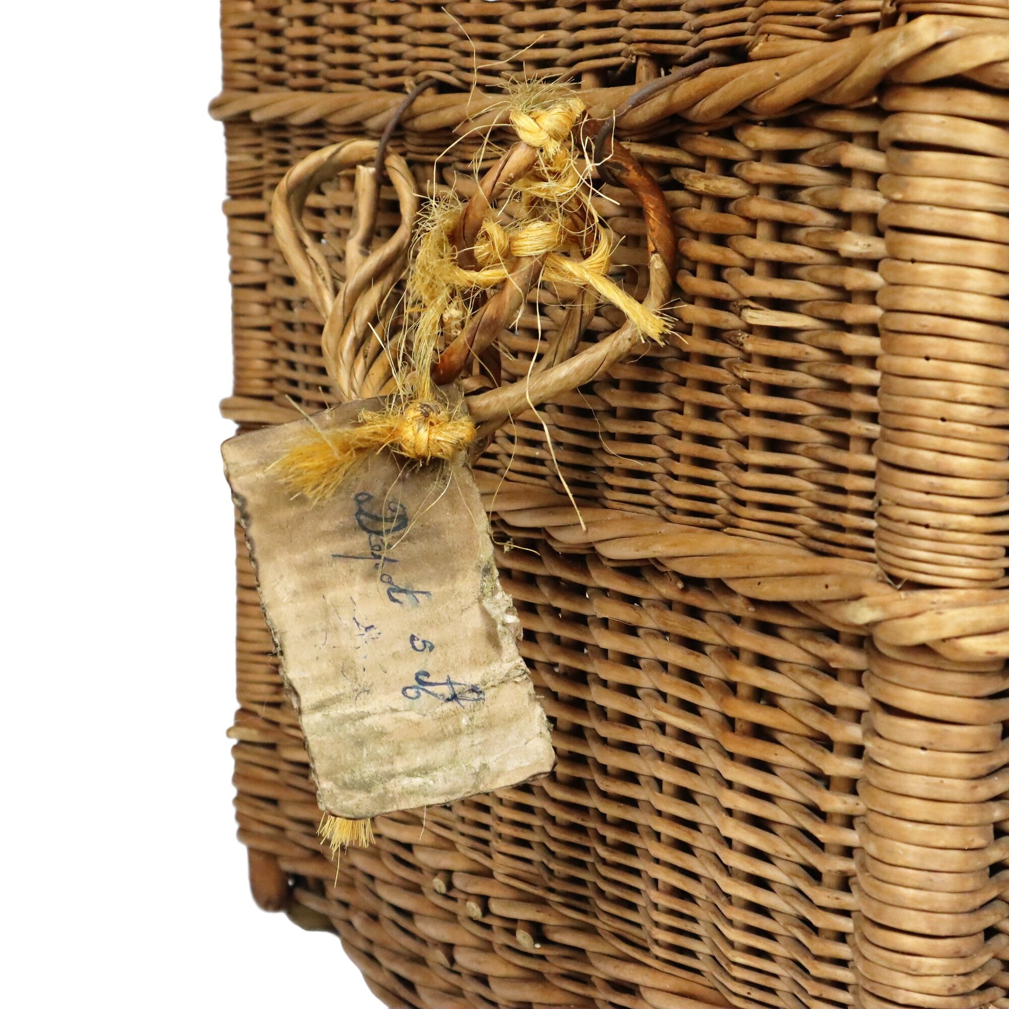 French wicker trunk
