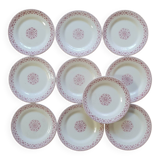 10 Terre de Fer dessert plates