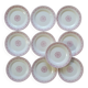 10 Terre de Fer dessert plates