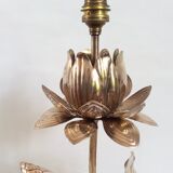 Hollywood Regency-style "lotus flower" lamp foot