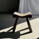 Four-legged stool in antique teak from Indonesia H 50 L 52