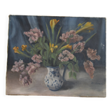 Oil painting on canvas, still life by Rollande Déchorain