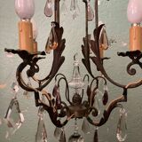 Iron chandelier with tassels