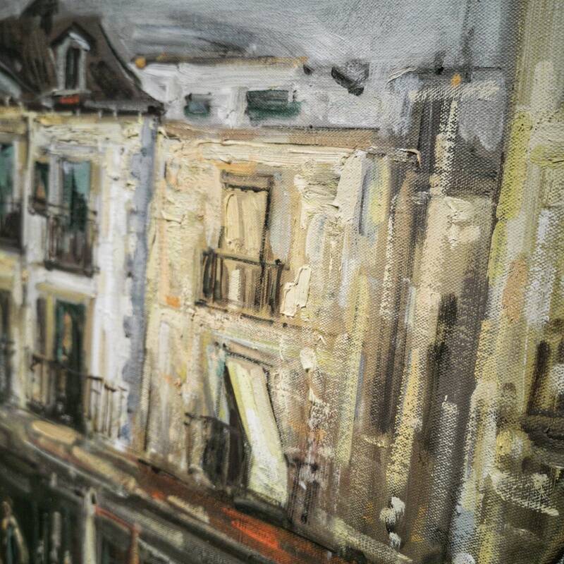 Oil on canvas Place du Tertre, Montmarte