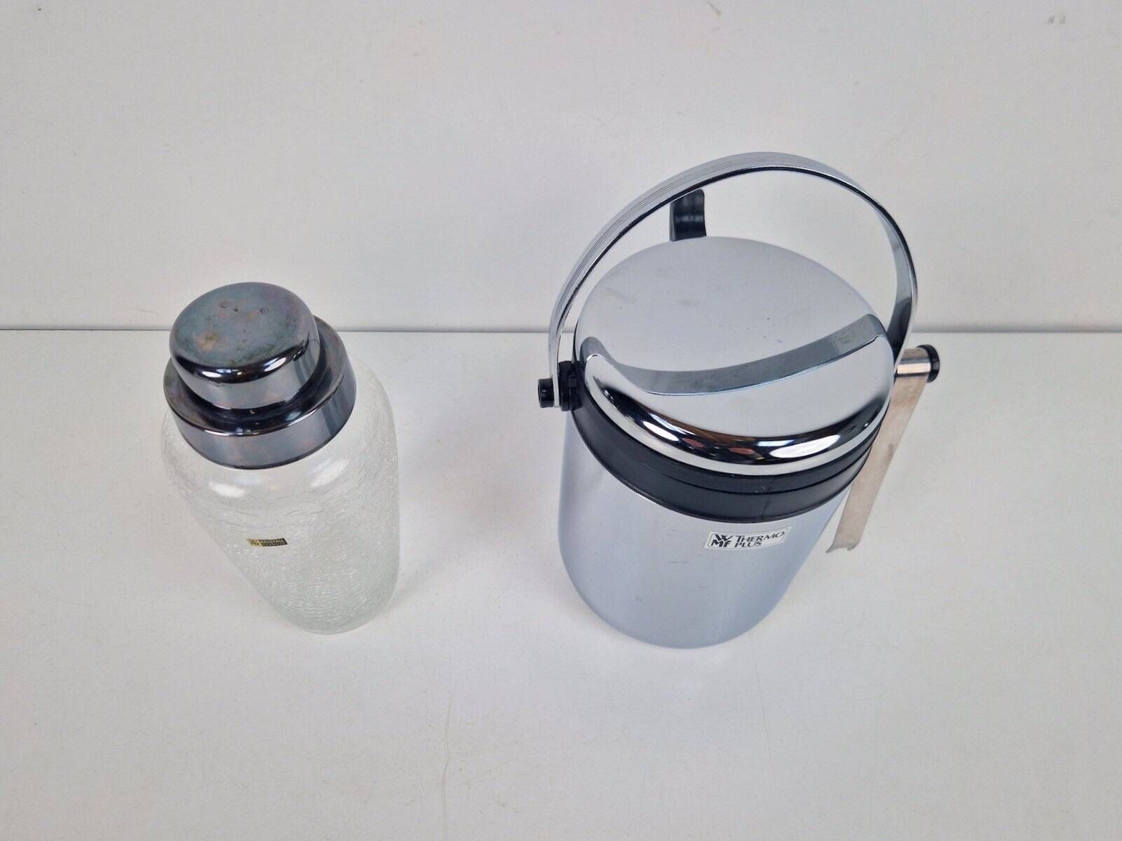 Cocktail Shaker and Ice Cooler from WMF, 1970s, Set of 2
