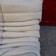 Togo beige wool sofa