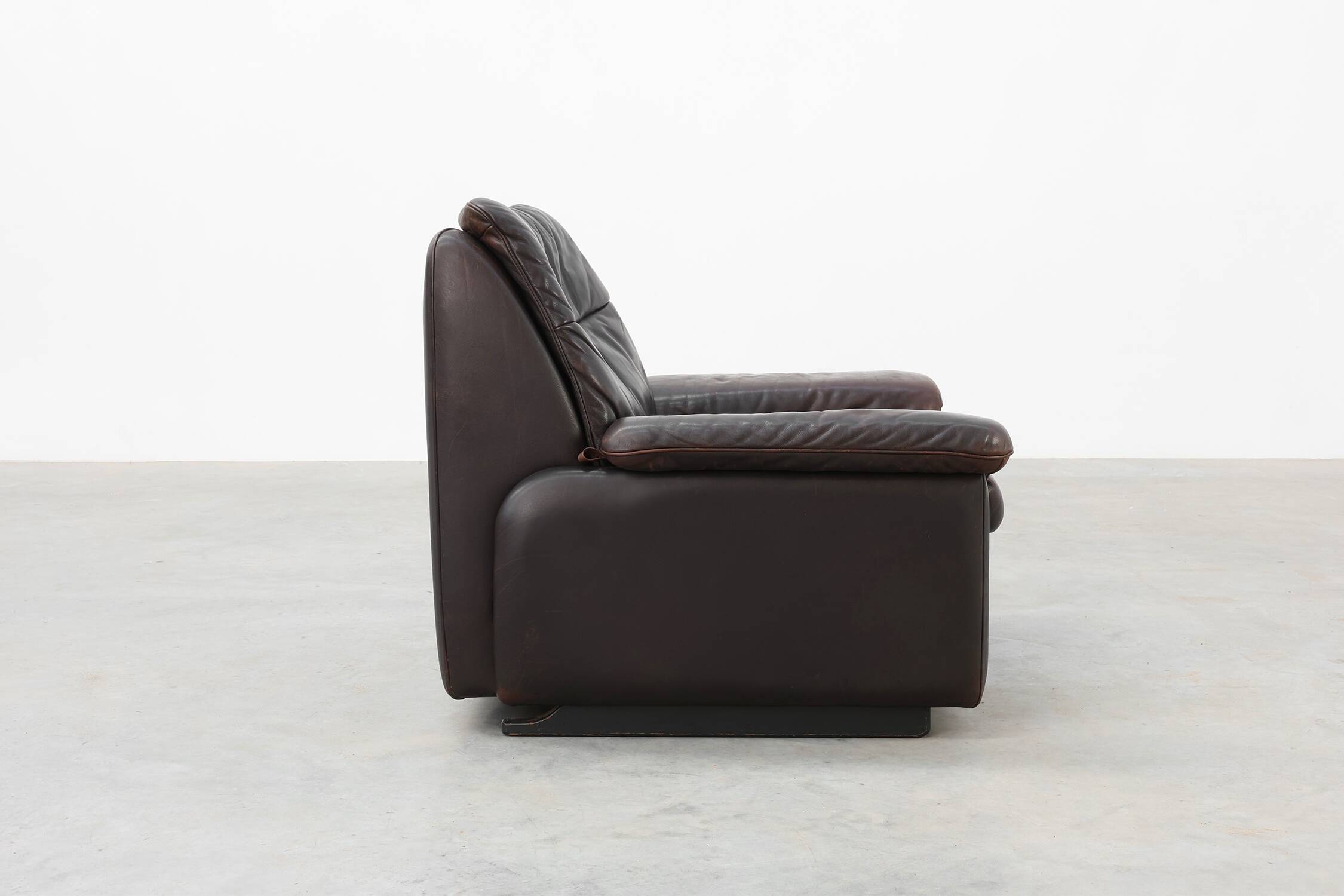 Mid-century De Sede DS‑66 brown leather Relax Chair, Switzerland 1960s