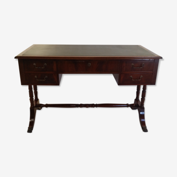English mahogany leather desk
