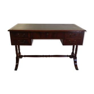 English mahogany leather desk