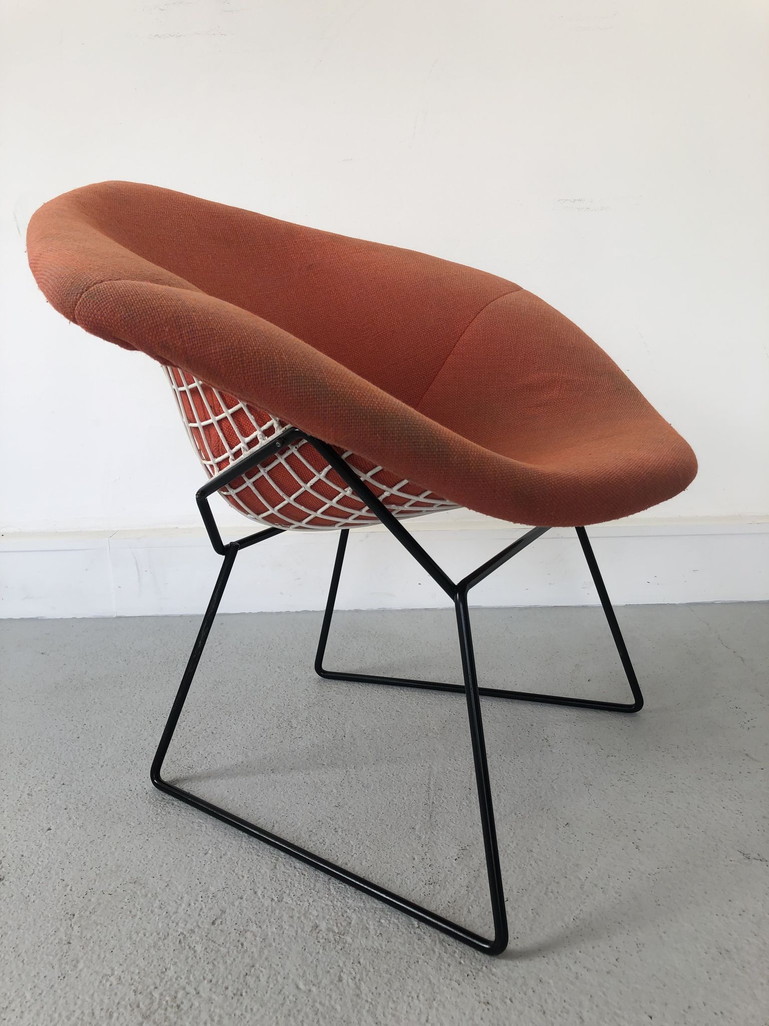 Vintage Diamond 421 Lounge Chair by Harry Bertoia for Knoll International