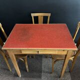 Bistro table and set of 3 bistro chairs