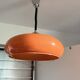 Suspension Space Age orange attribuée à Dijkstra Lampen