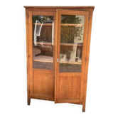 Armoire vitrine 2 portes + 4 étagères