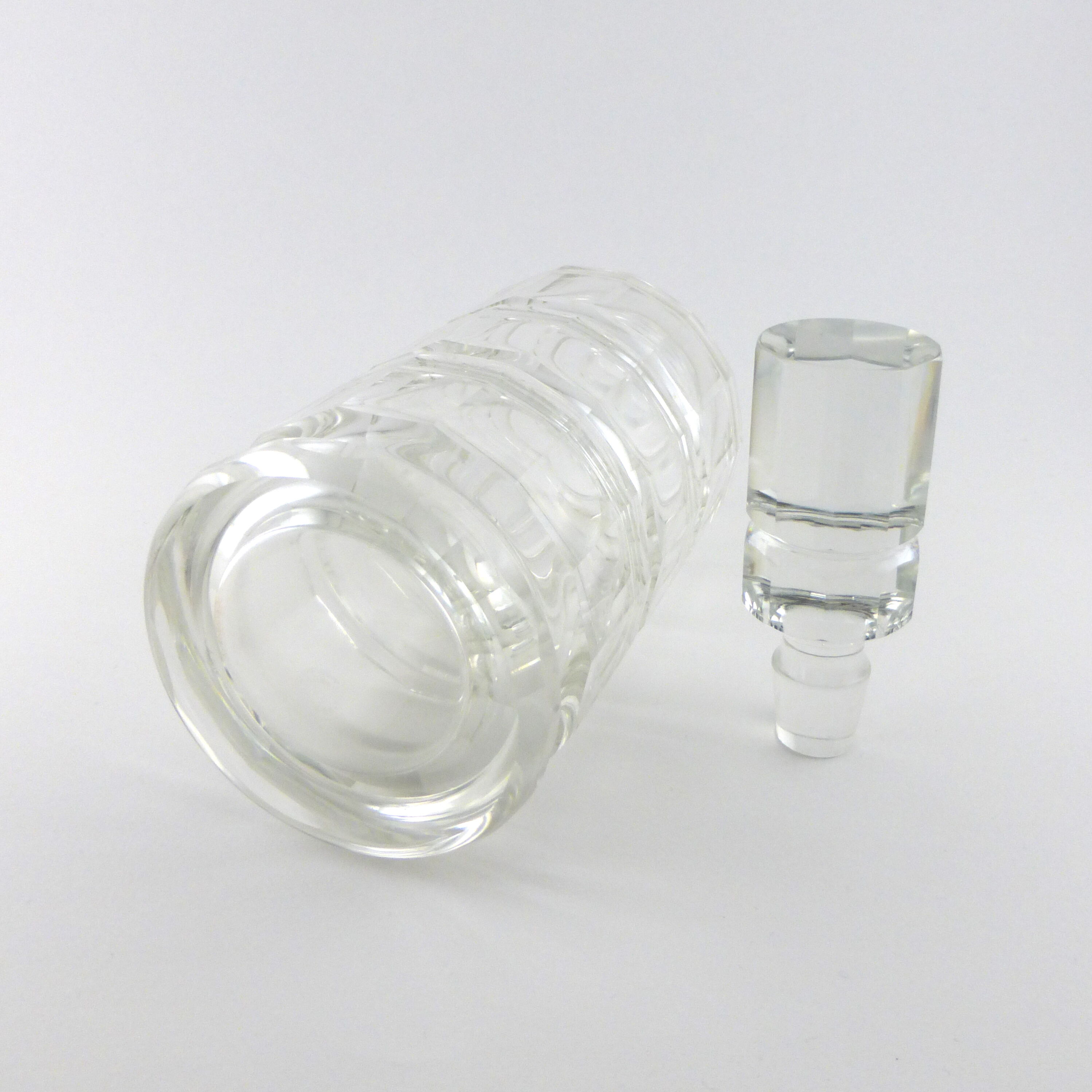 Art deco crystal bottle circa 1930