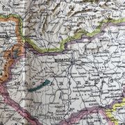 Carte ancienne Europe Centrale — Flux commerciaux 1947 | Suisse, Autri