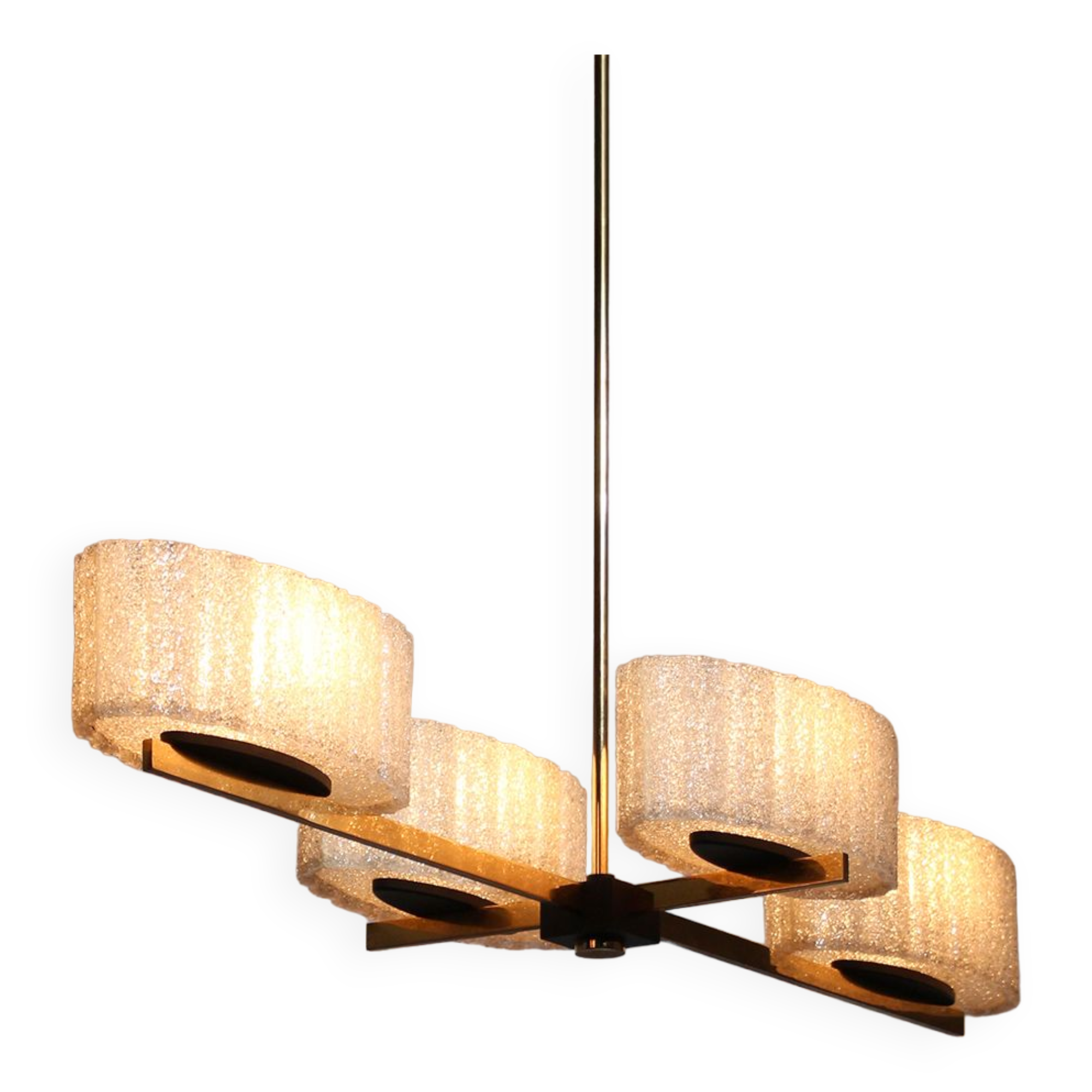 Pendant chandelier 1960 Arlus