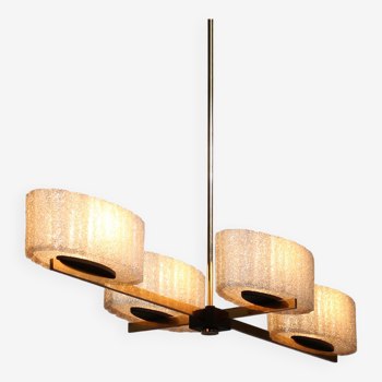 Pendant chandelier 1960 Arlus