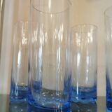Service of 8 glasses at vintage orangeade