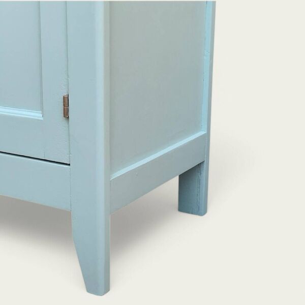 Armoire parisienne vintage bleu vert grisé