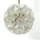 Italian Murano flower glass and chrome sputnik in Venini style. 1970s