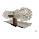 Applique double Space age en verre par Raak, Pays-Bas vers 1970