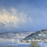 Modern Impressionist School HST - Nicolas Barriere - Landscape of the South la Ci