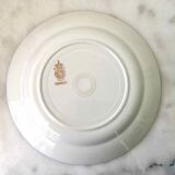 Set 12 plates fine earthenware Lunéville Meudon