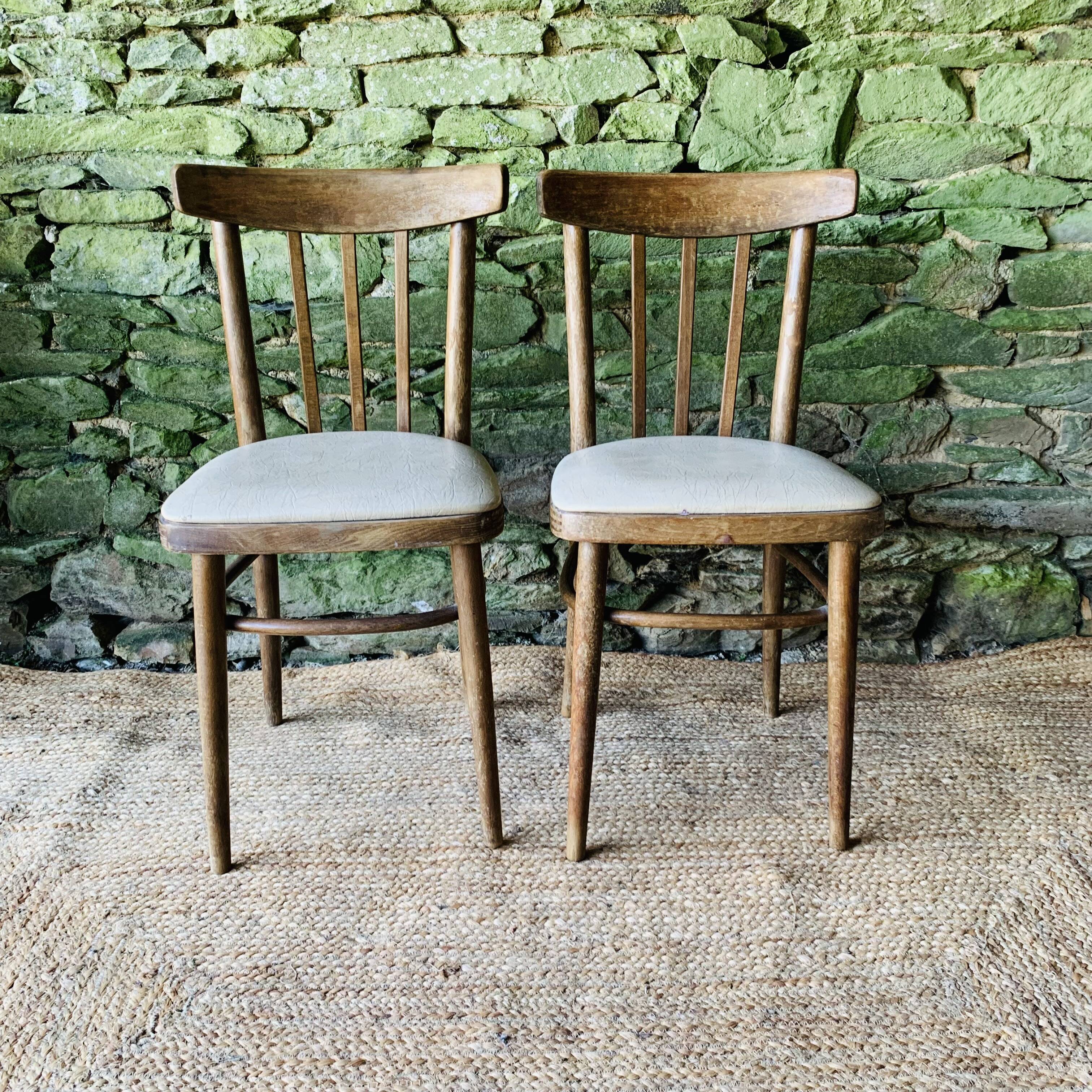 Pair of bistro chairs