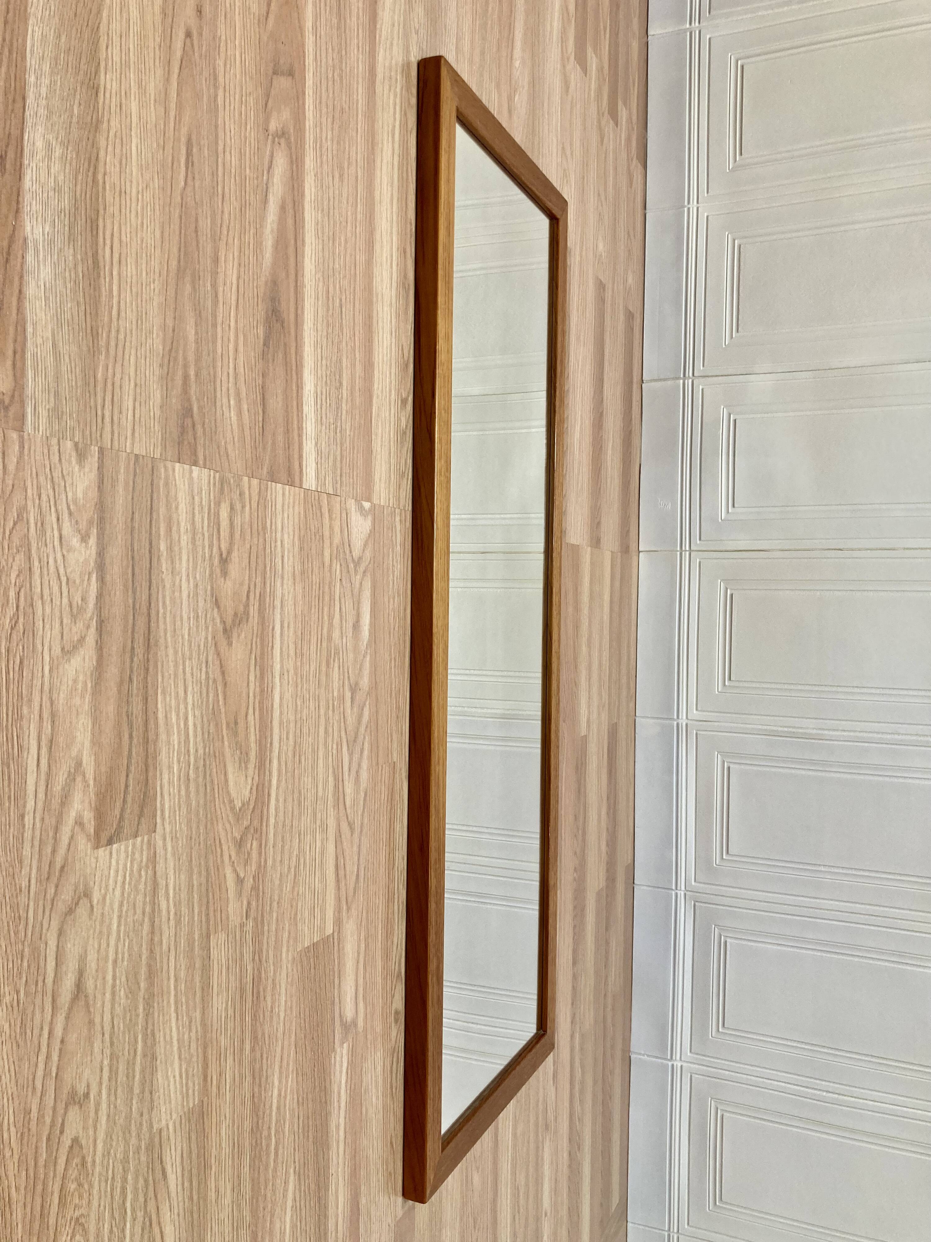 Large Scandinavian design mirror from the 1960s.