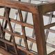 Vintage woven oak magazine rack