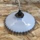 Old suspension glass multilayer corolla neck + brass socket 50 ́s vintage
