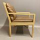 Leather armchair "Bernt Petersen" Scandinavian design 1960.