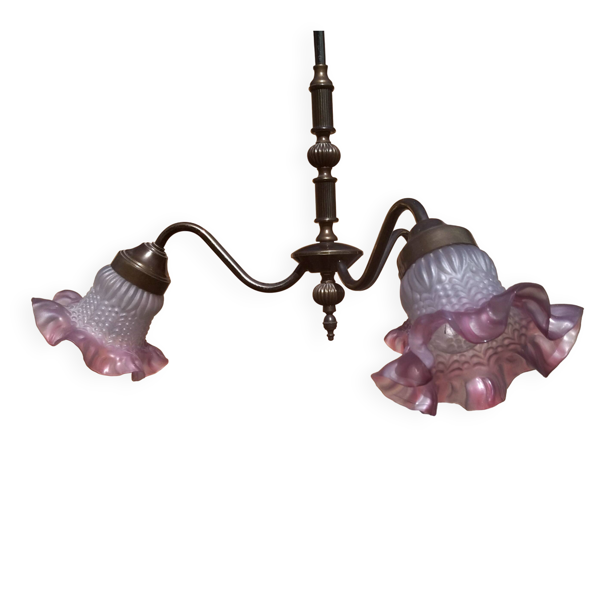 Lustre fleurs années 20