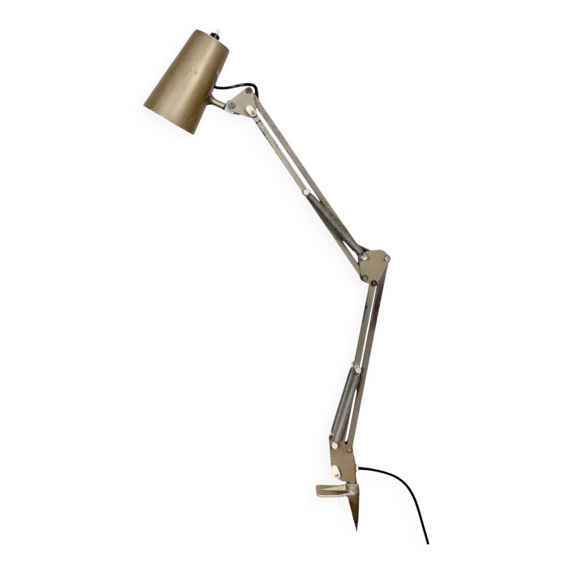 Vintage Brown Adjustable Architect Table Lamp, 1960s