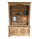 Restored two-body oak sideboard/bookcase