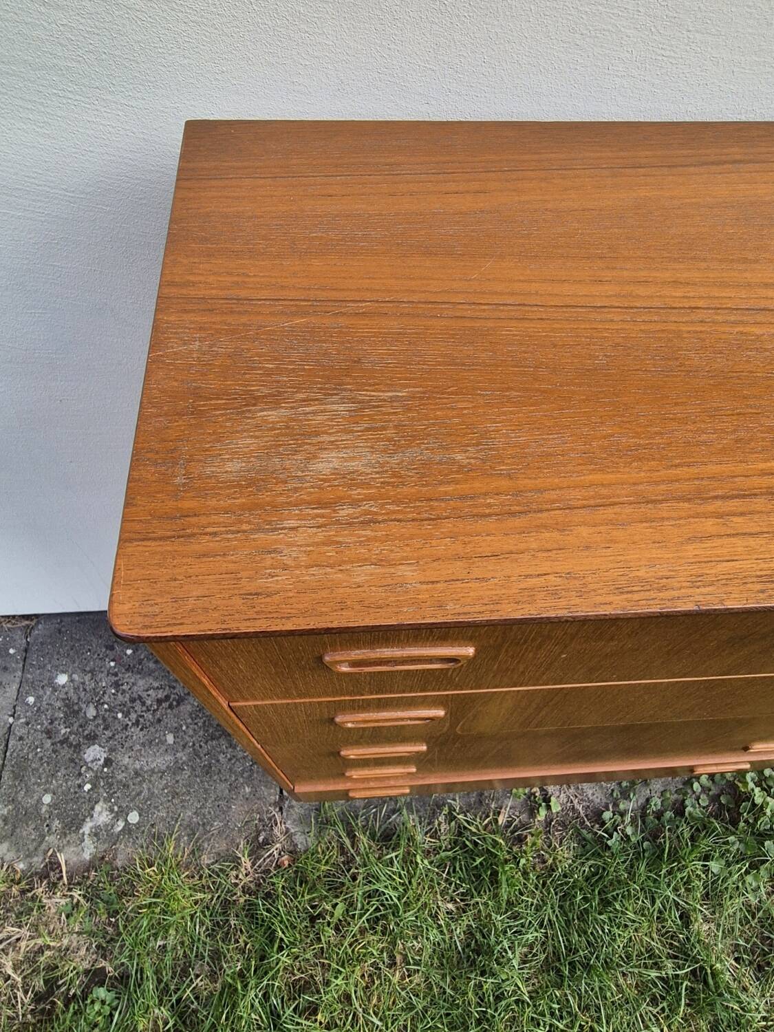 Scandinavian teak chest of drawers, 5 drawers, 1960s