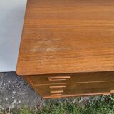 Scandinavian teak chest of drawers, 5 drawers, 1960s