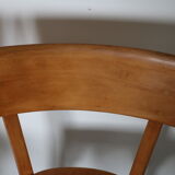 2 Baumann chairs back wide light beech