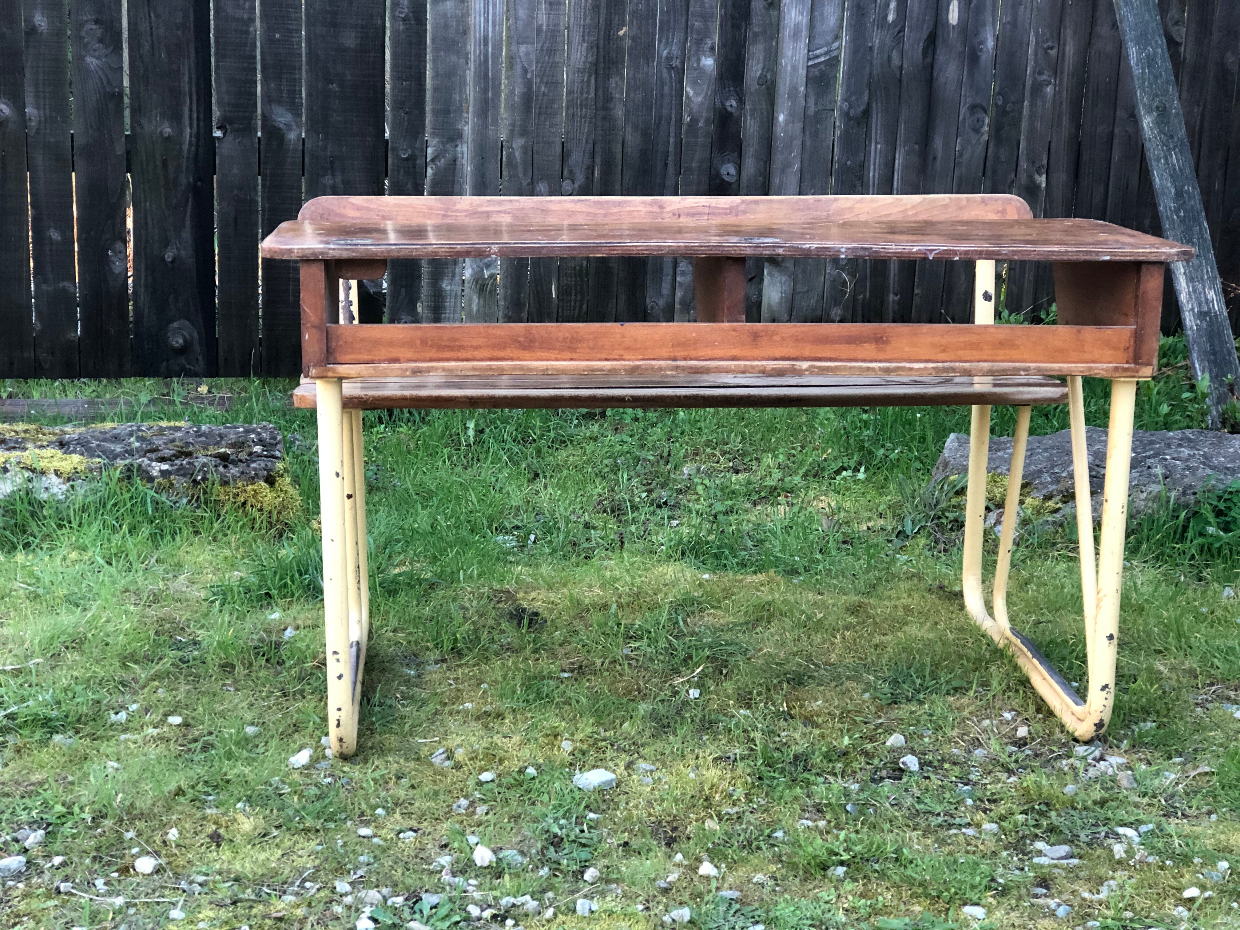 Double schoolboy desk