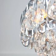 Petit chandelier en cristal viennois vintage, années 1970