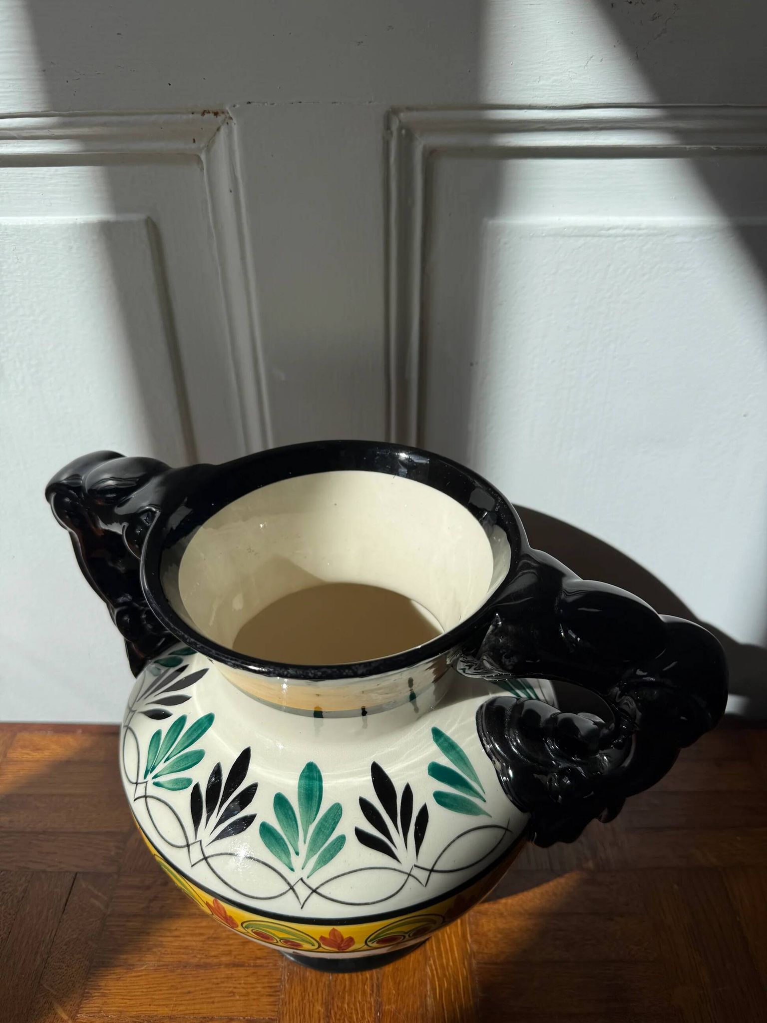 Vase Quimper en céramique – décor peint main