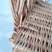 Old toy chest in rattan