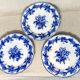 3 flat plates, English ceramic. Brown westhead moore & co