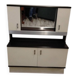 Bar cabinet / entrance furniture with a vintage 1970s mirror.